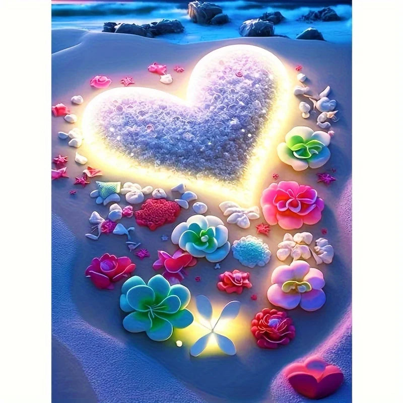 1-piece DIY seaside landscape pattern full diamond art