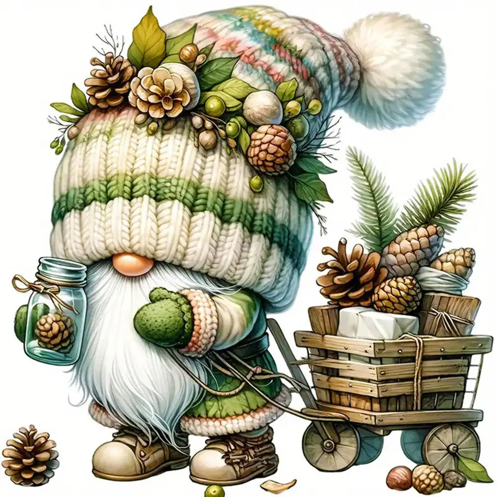 Diamond Dwarf Mushroom  Gnome Full Drill