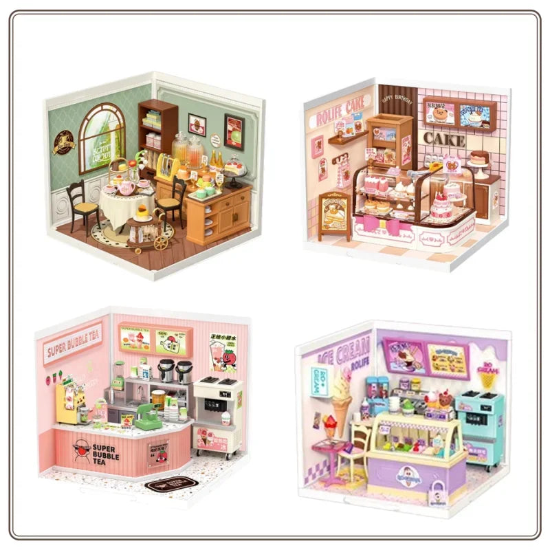 Rolife Super World Cake Shop Building Blocks Assembling