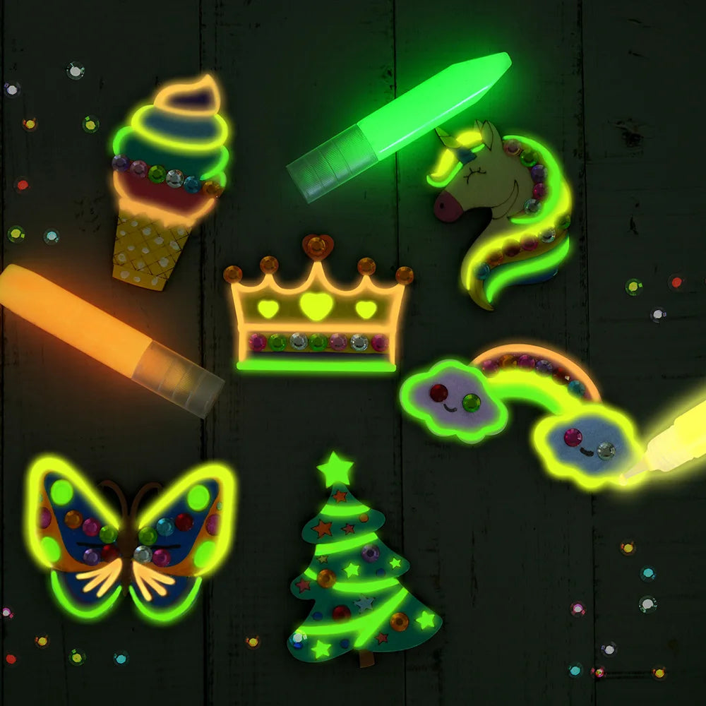 DIY Wooden Magnets Wood Crafts Kit for Kids