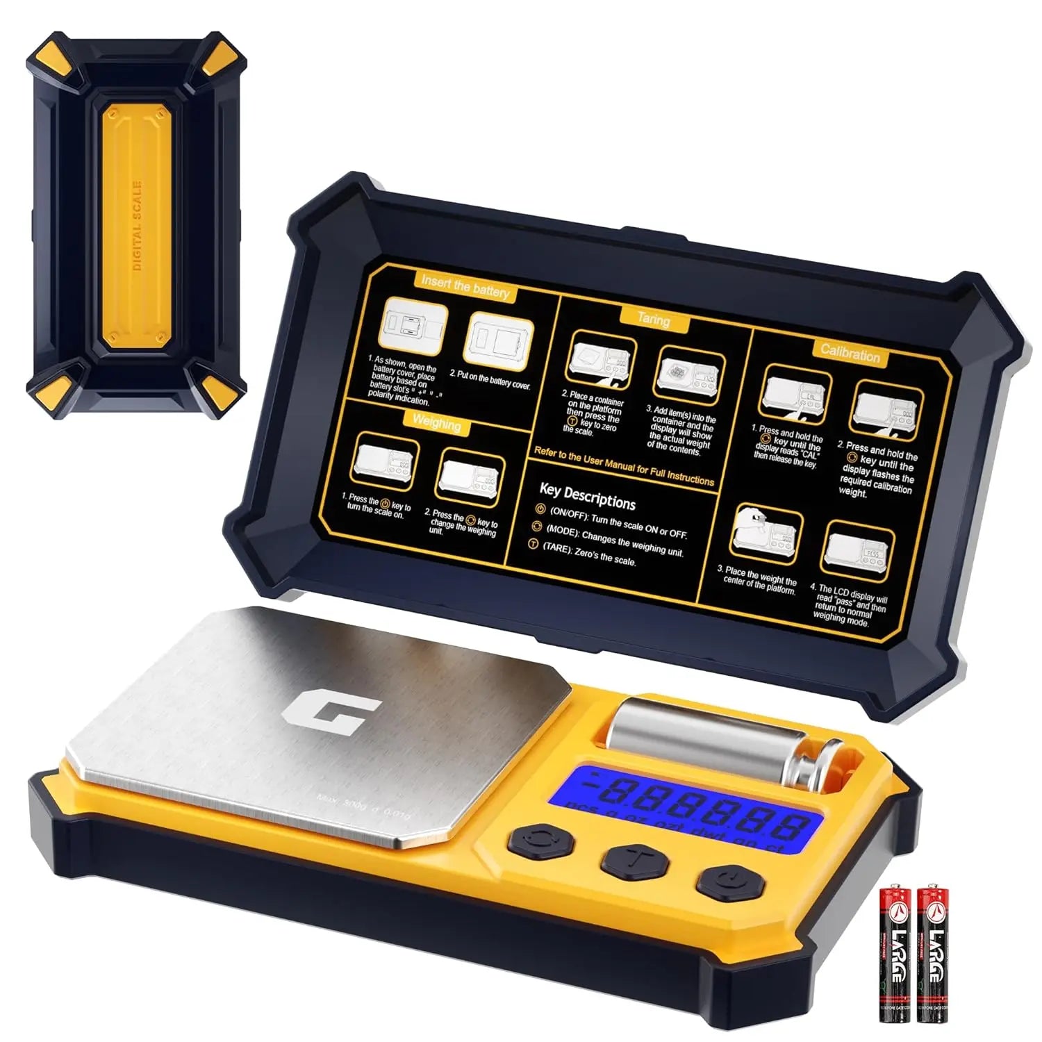 small high precision portable digital weights for jewelry, diamonds, powders