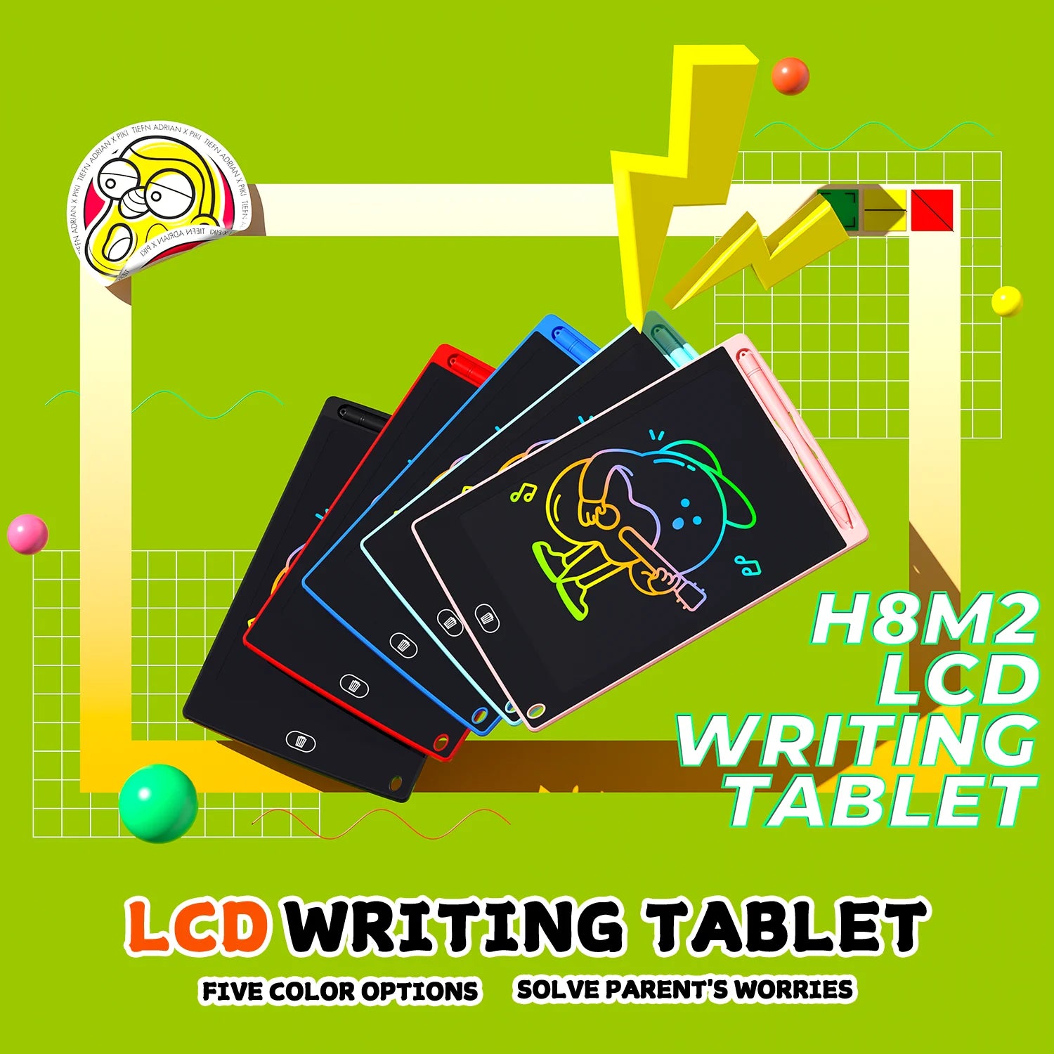 10 pcs of 8.5 Inch LCD Writing Tablet for Kids 3-10 Years,