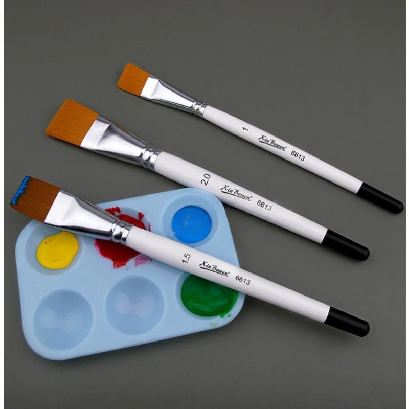 3pcs/Set Oil Painting Brushes- Acrylic Art Paint
