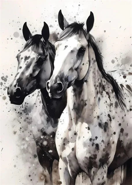 Horse Watercolor Canvas Oil Painting Prints