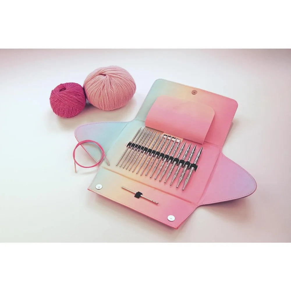 Unicorn Lace Long Circular Knitting Needle Tips Set