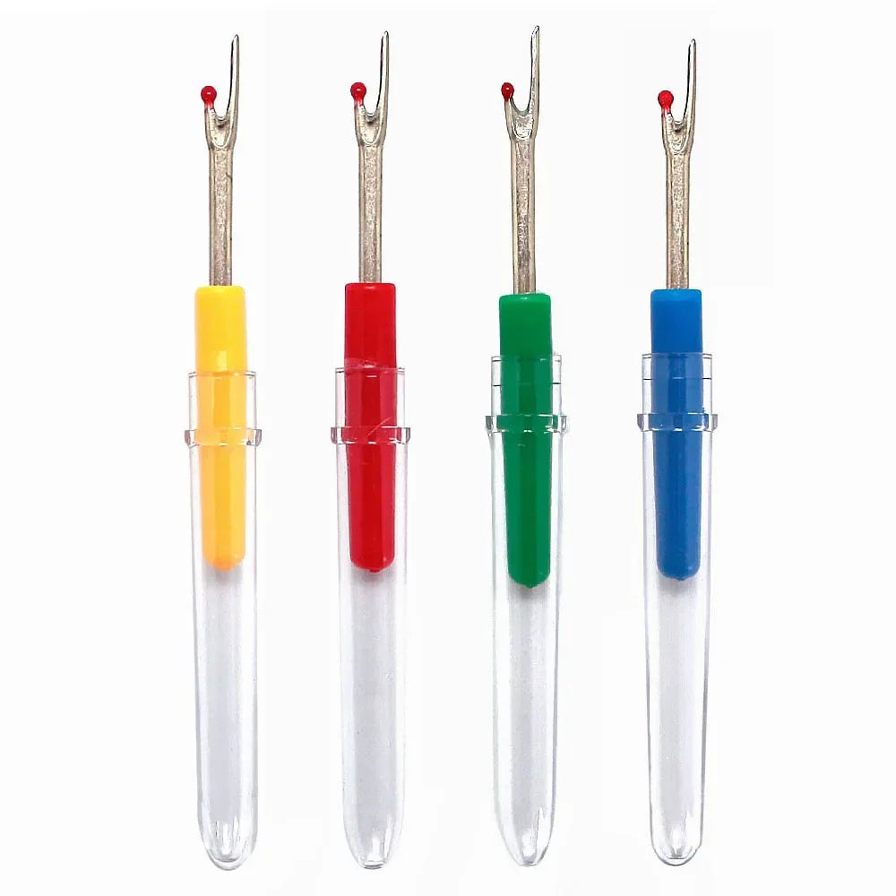 (1 Pack) = 4Pcs Plastic Handle Craft Thread Cutter Seam Ripper