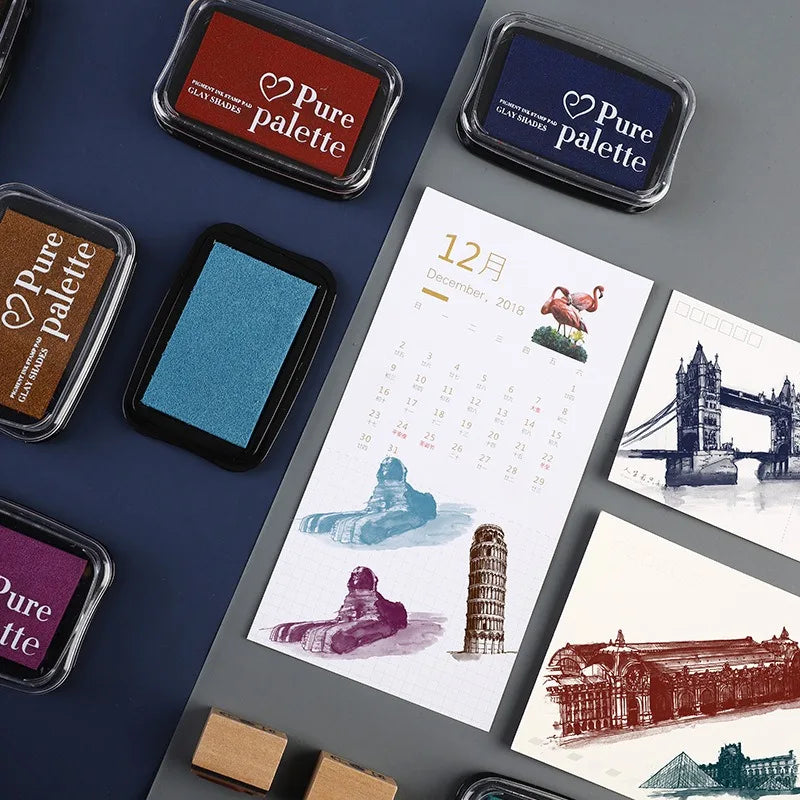 Vintage Color ink for  Big Size Stamps