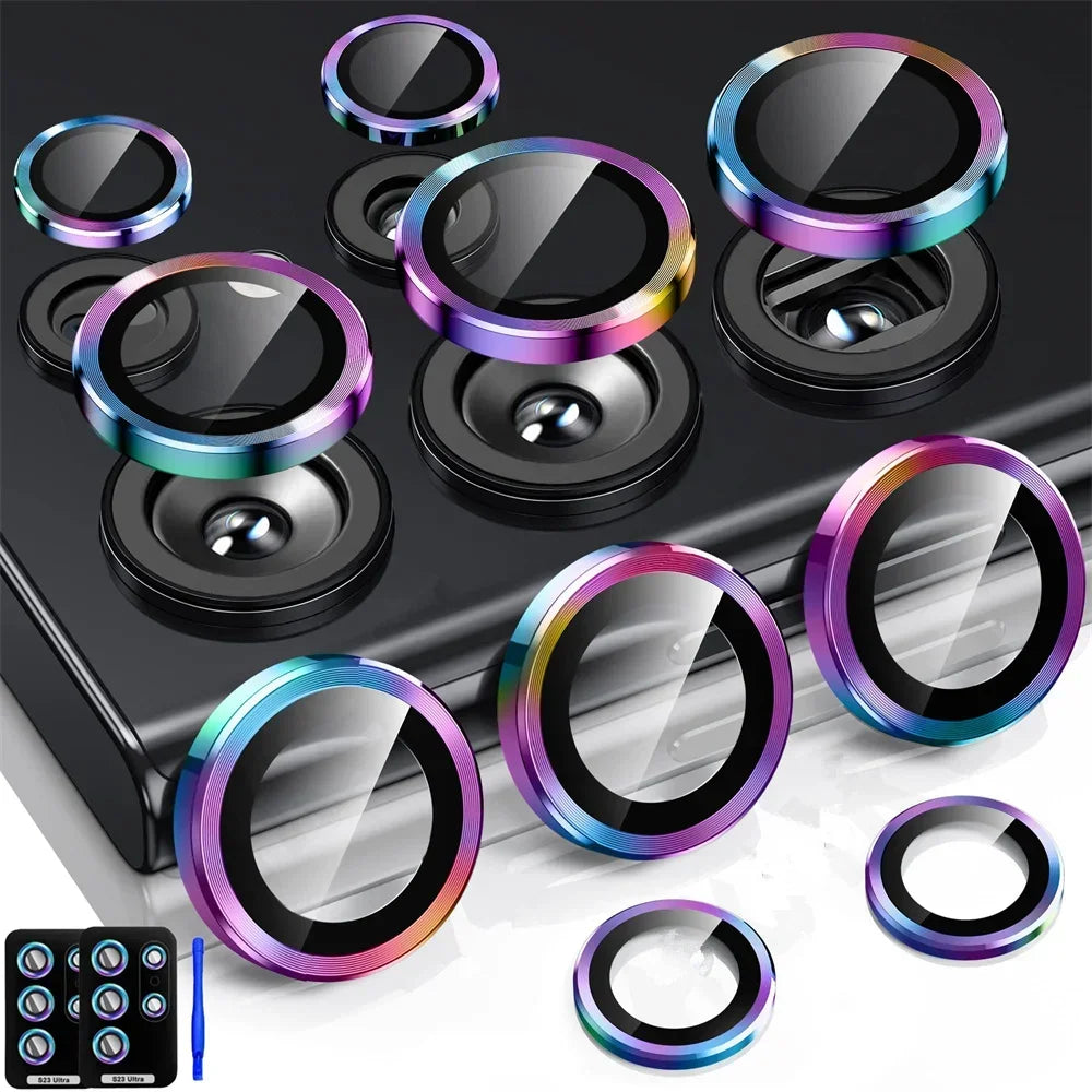 ultra Case Tempered Glass Film Titanium Alloy Ring Phone Accessories