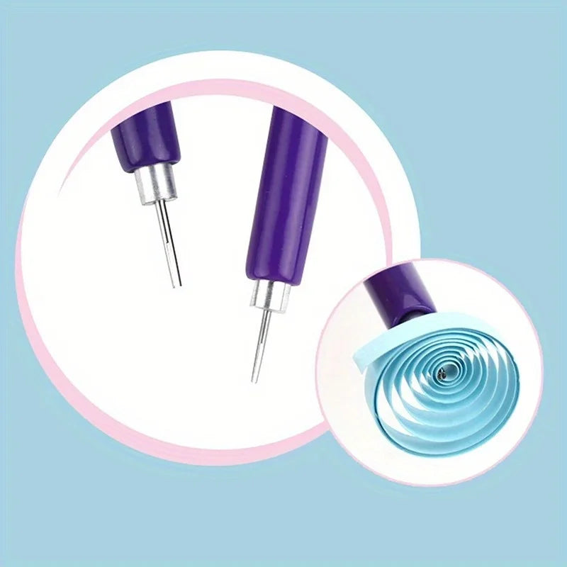 6Pcs/set Quilling Paper Pen Scrapbooking Craft Origami Handle Slotted Structure Practical Quilled Tool